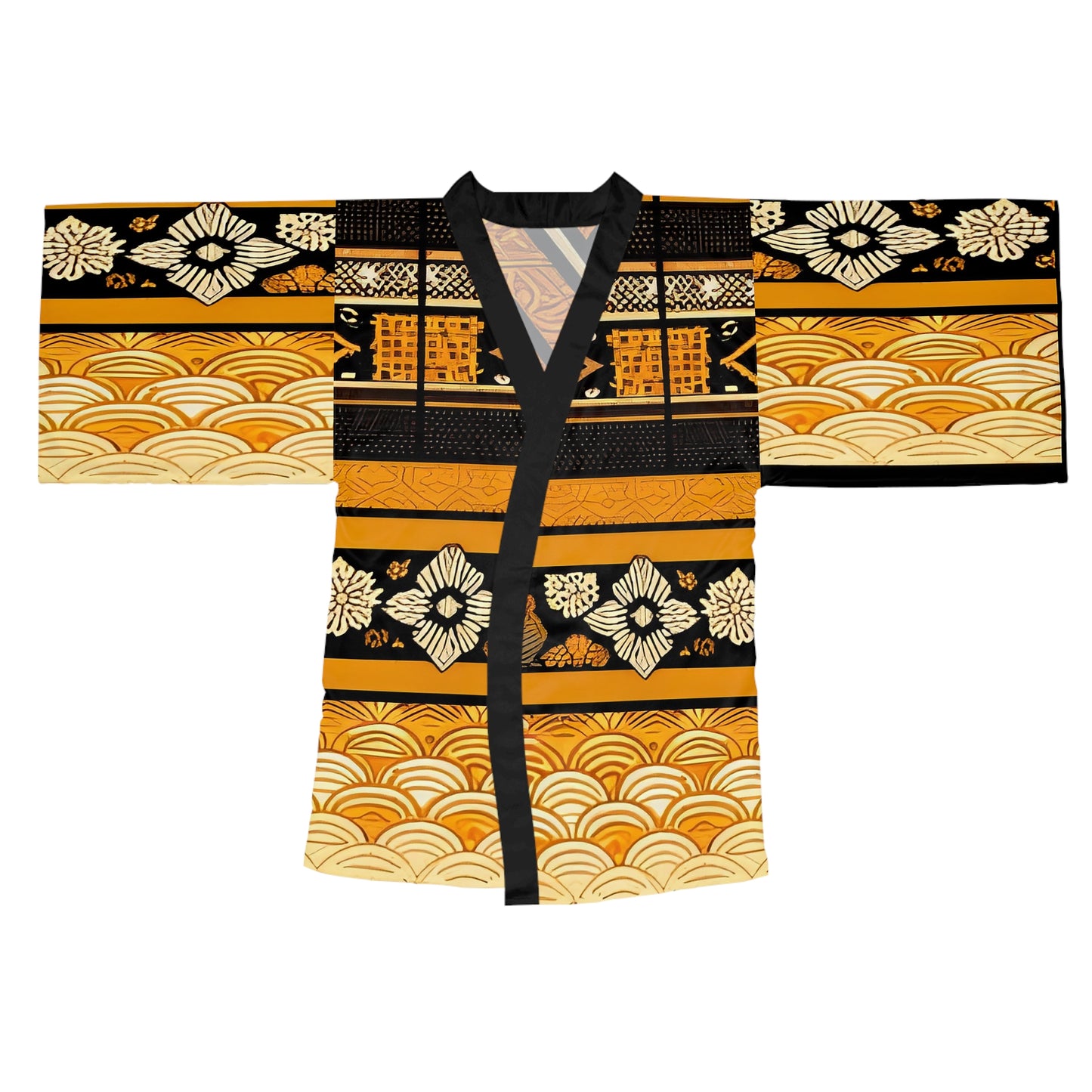 Sophisticated Cosmopolitan Series (A) Long Sleeve Kimono Robe