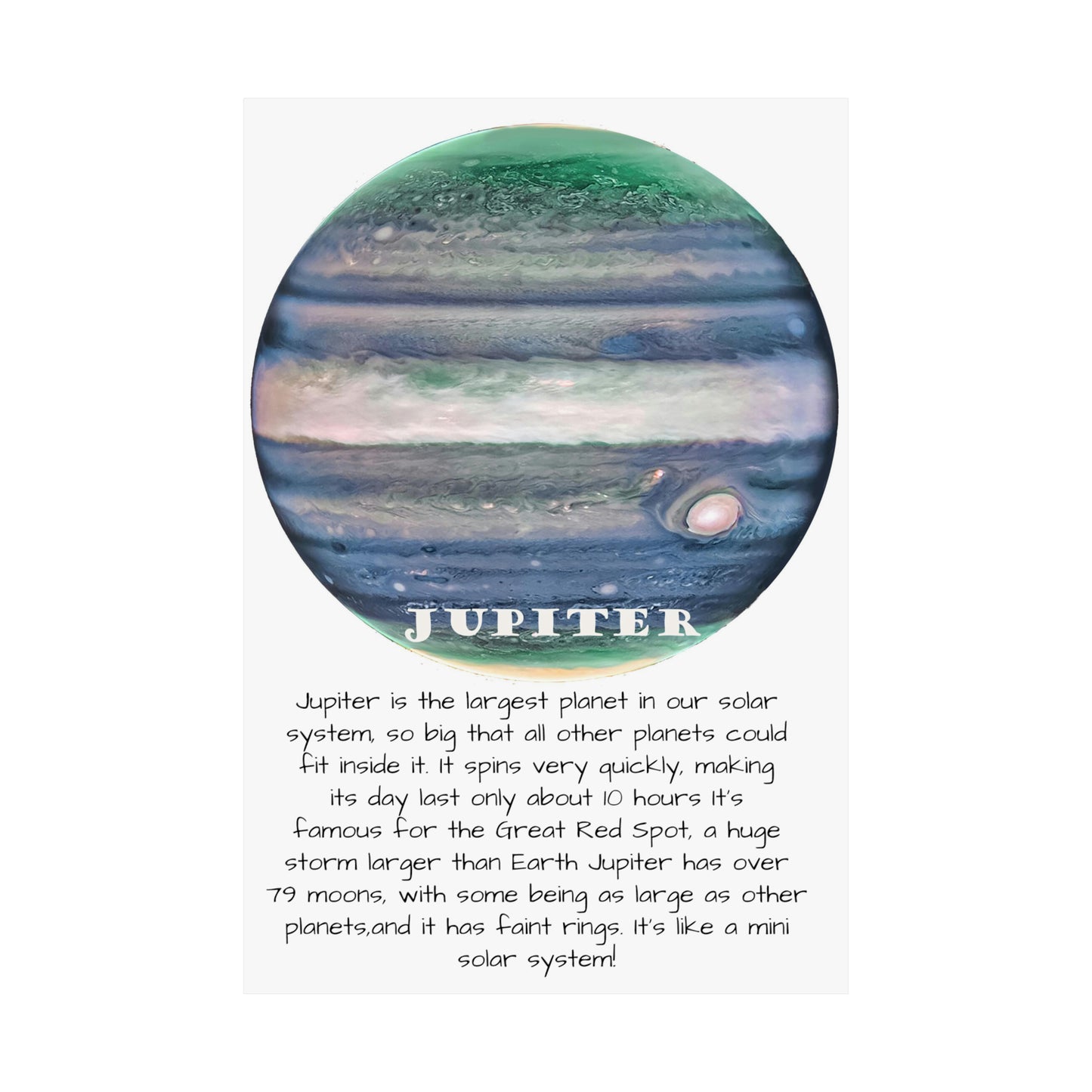 Jupiter's Majesty: Premium Cosmos Series Poster