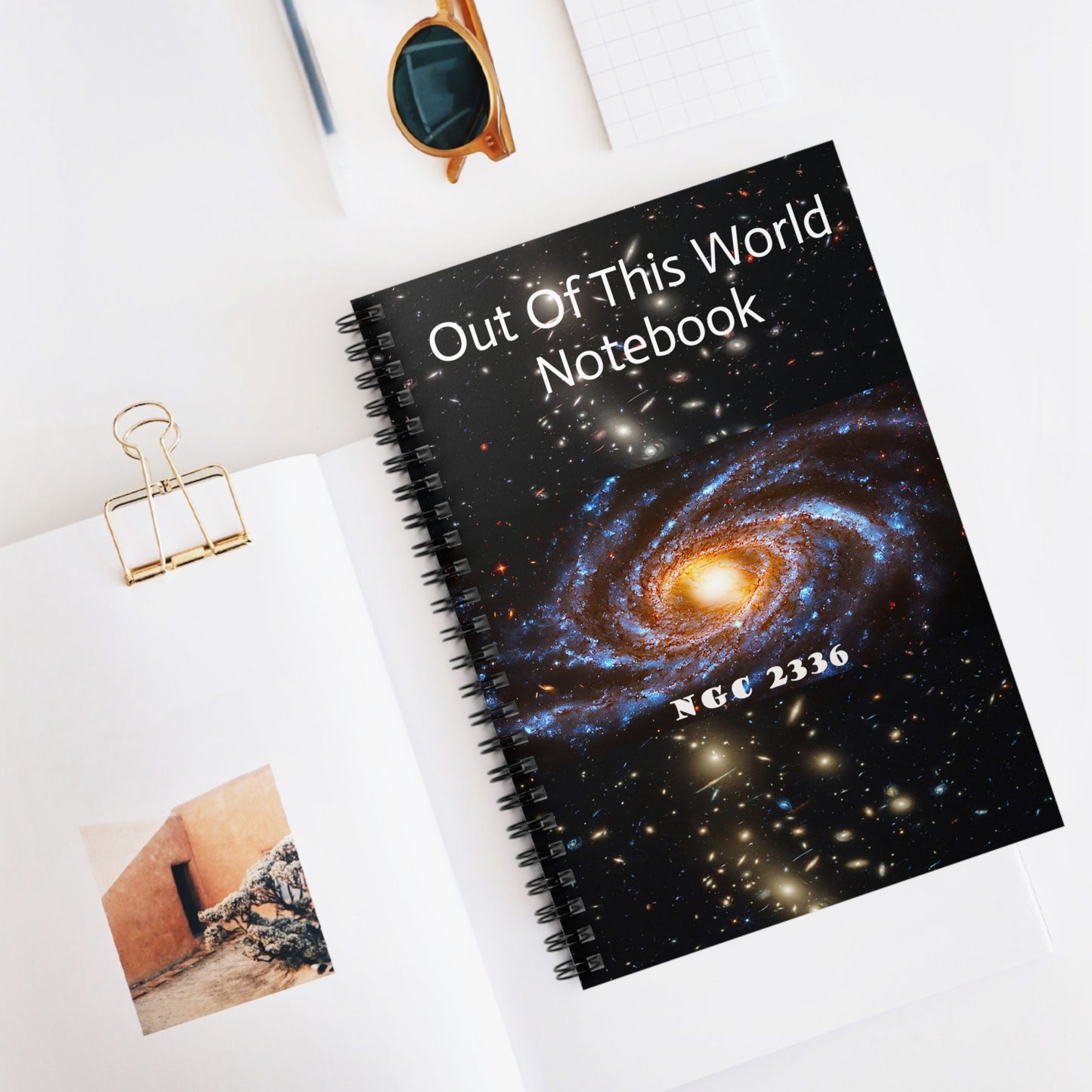Cosmos Series 14 NGC2336-galaxy Spiral Notebook - Ruled Line