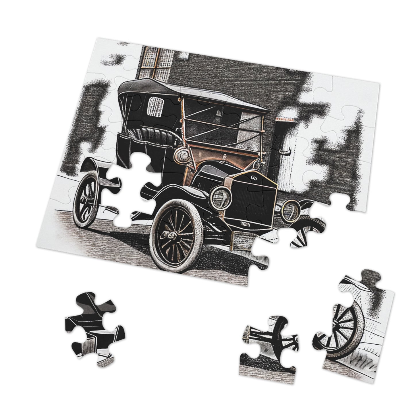Vintage Ford Car Jigsaw Puzzle Collection (252, 500,1000-Piece)