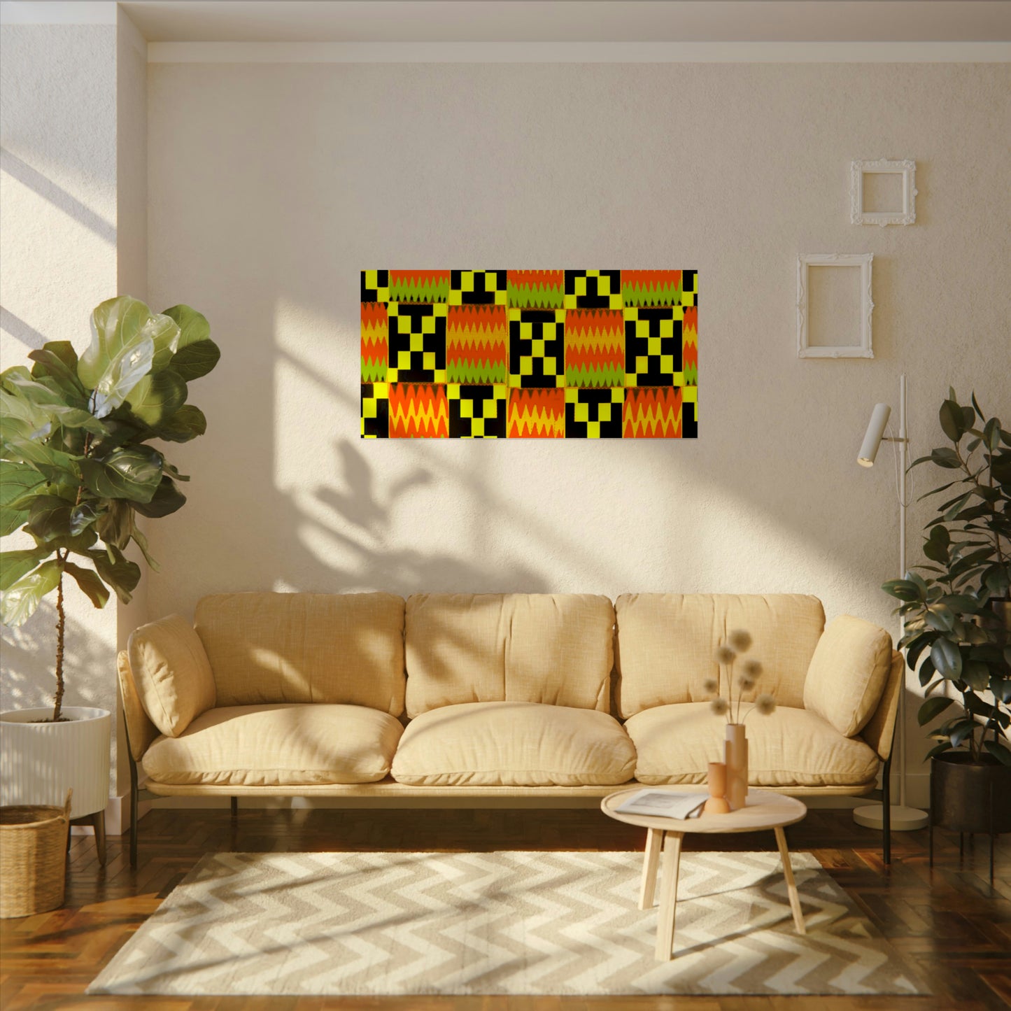 Bring African Flair to Your Walls: Kente Design Watercolor Posters