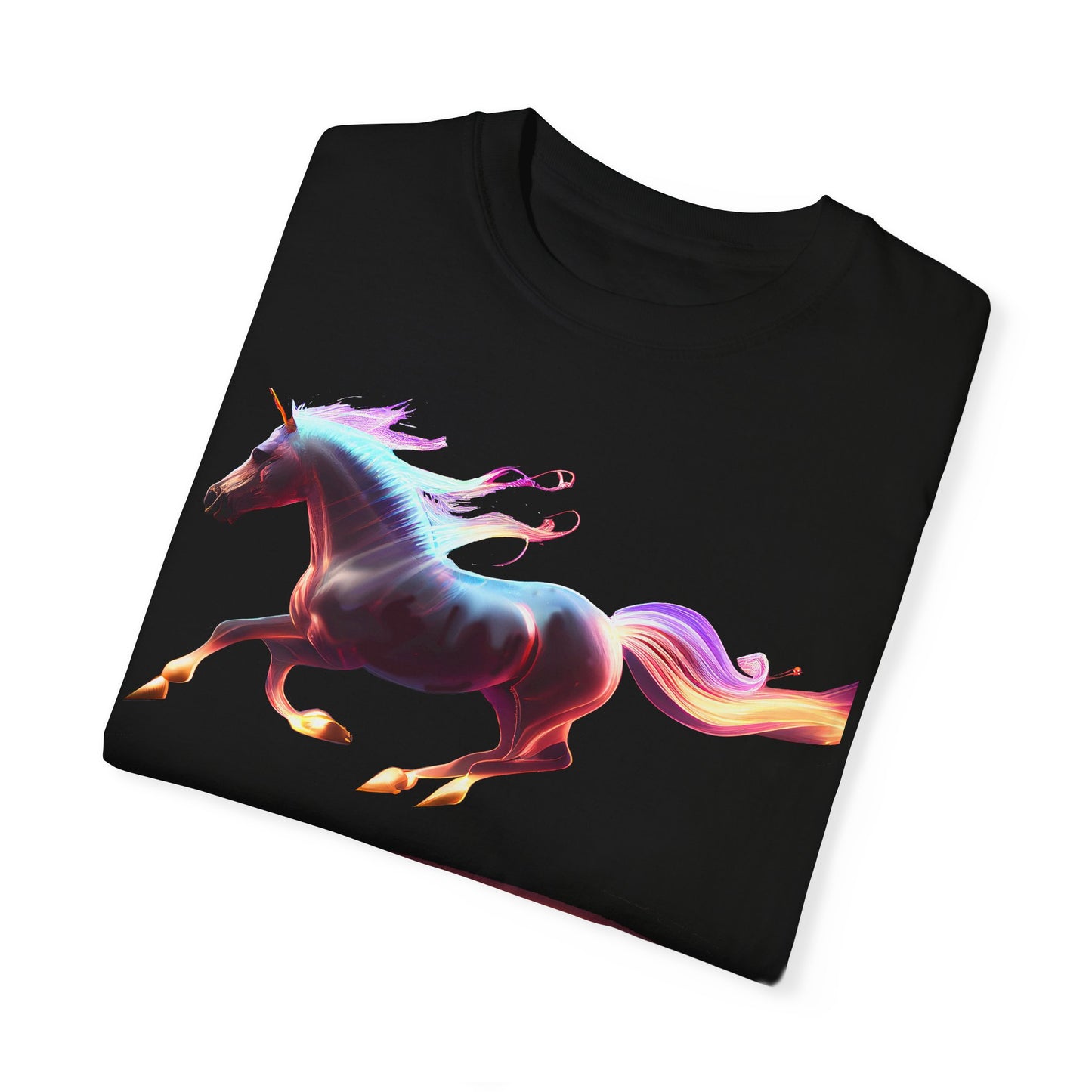 Embrace Unique Style: "The Magic Pony" Garment-Dyed T-Shirt