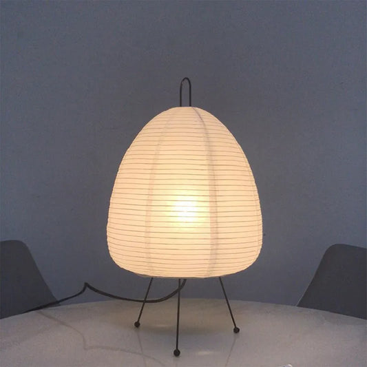 Add Warmth & Tranquility:  Japanese Rice Paper Lantern Table Lamp
