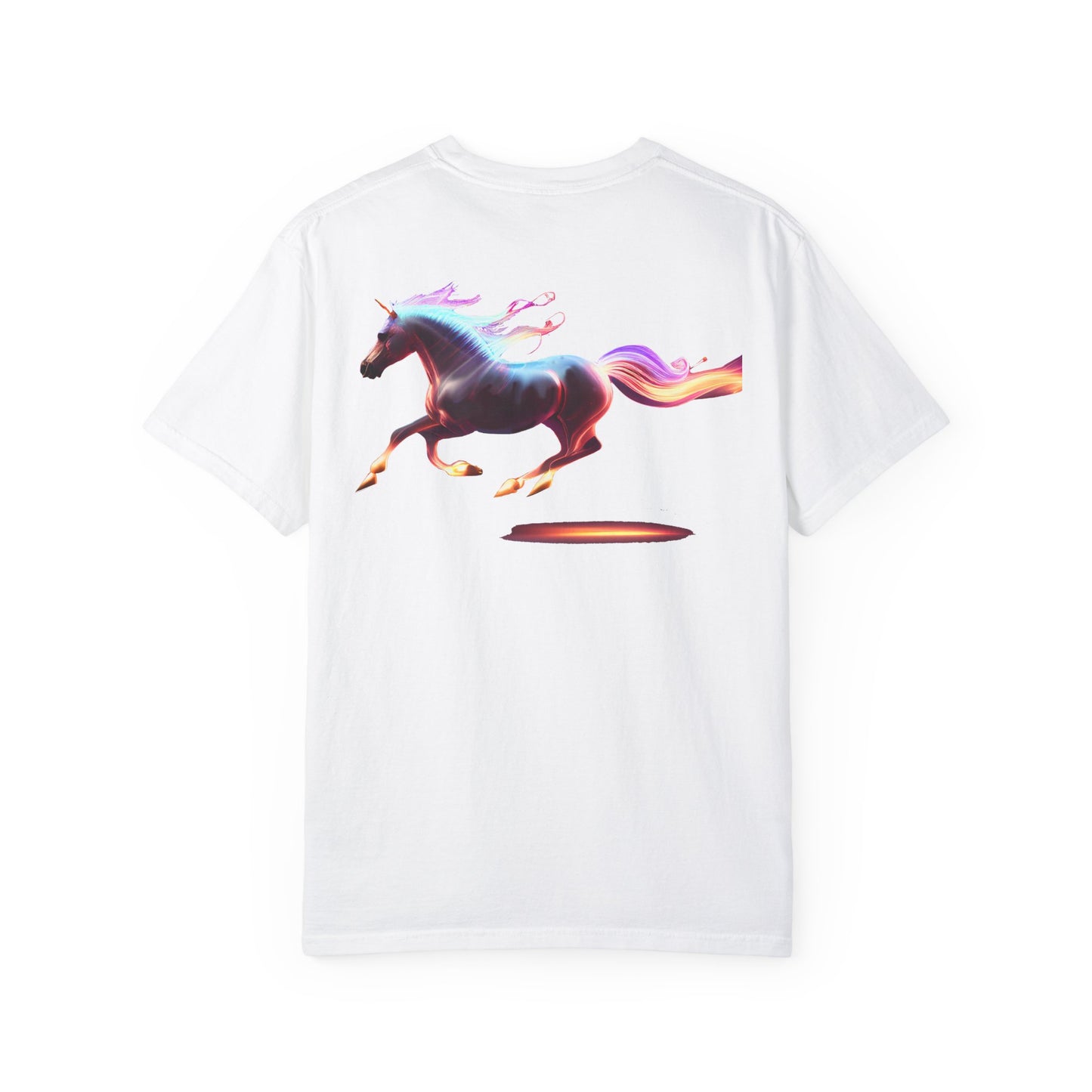 Embrace Unique Style: "The Magic Pony" Garment-Dyed T-Shirt