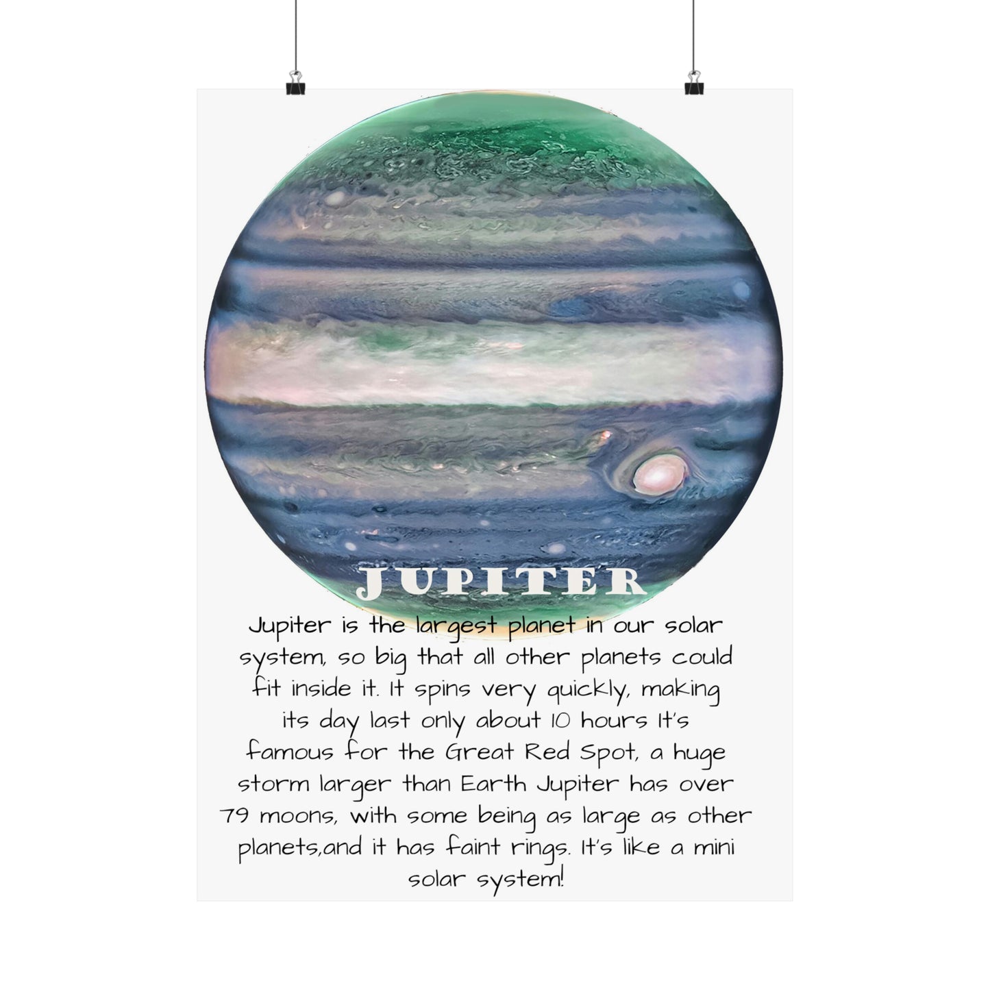 Jupiter's Majesty: Premium Cosmos Series Poster