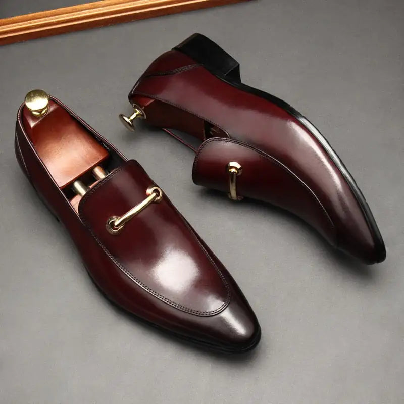 Men's Leather Loafers - Elevated Italian Elegance in Premium Materials