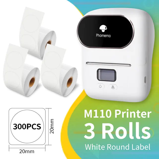 M110 Label Printer - Streamline Your Labeling with Sleek, Ink-Free Technology