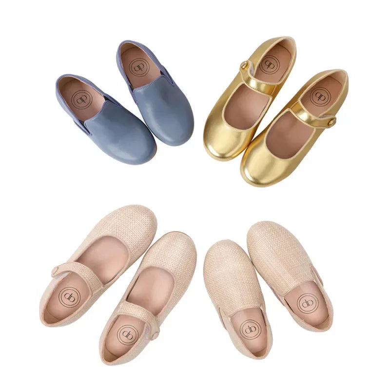 AP Kids Burlap Shoes - Fashionable Mary Jane Loafers for Boys and Girls, Perfect for Spring and Summer