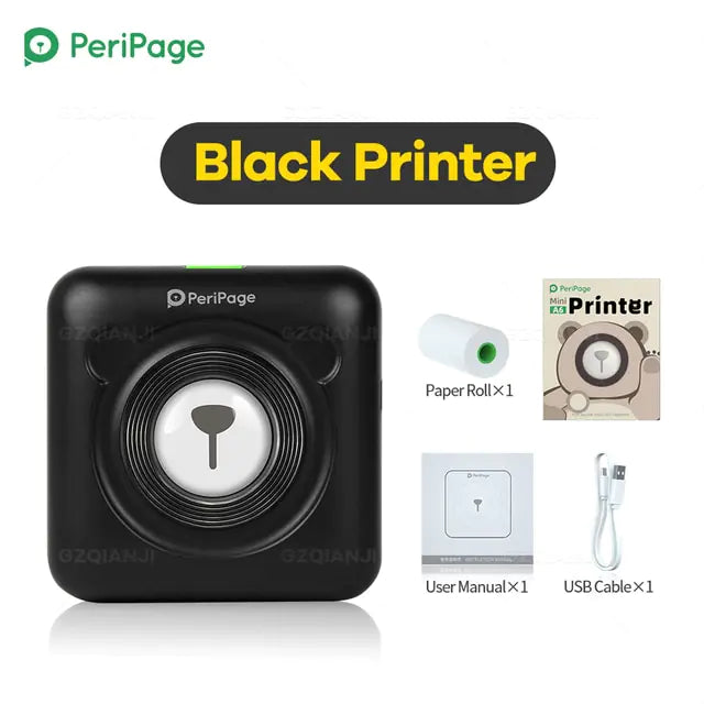 Mini Pocket Label Printer with Bluetooth 4.0 - Connects to Your Phone for Easy Printing
