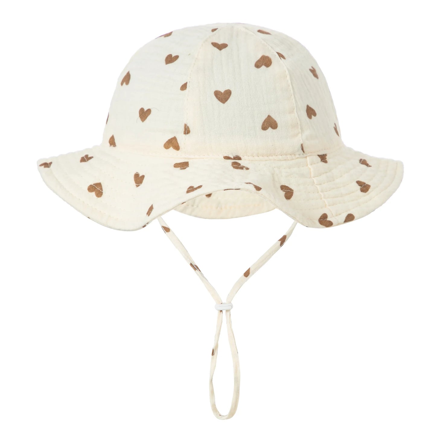 Baby Cotton Bucket Hat - Unisex Sunscreen Print Panama Hat for Boys and Girls, Ideal for Beach and Fishing, 3-12 Months