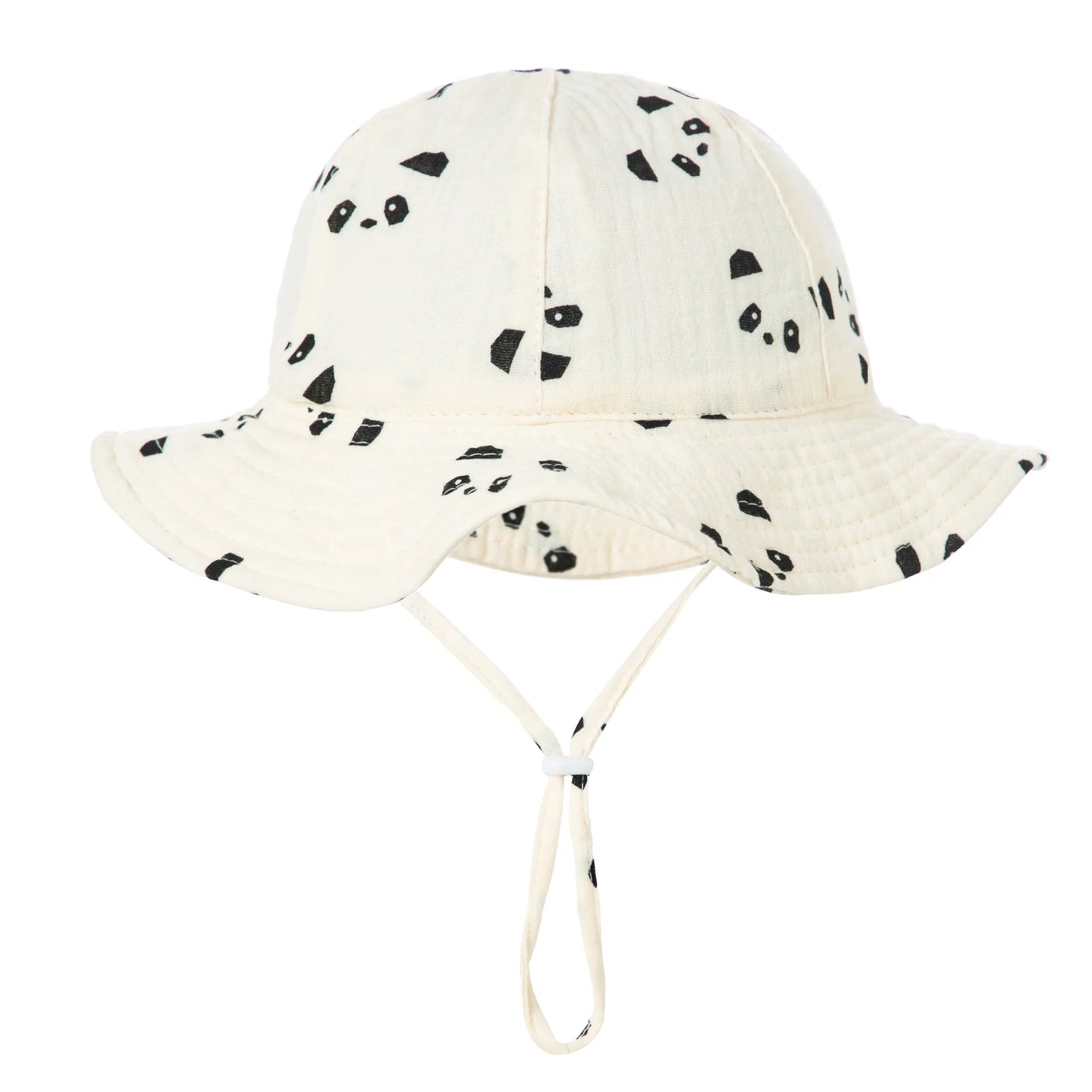 Baby Cotton Bucket Hat - Unisex Sunscreen Print Panama Hat for Boys and Girls, Ideal for Beach and Fishing, 3-12 Months