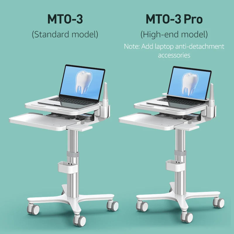 Bewiser Medical Cart Scanner Trolley Stand - Mobile Workstation for Hospitals, Warehouses, Classrooms, Beauty Salons