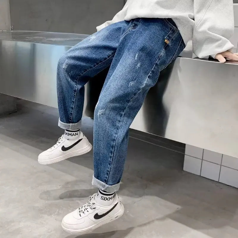 Big Boy Jeans - Stylish Trousers for Boys Aged 11-12, Perfect for Summer