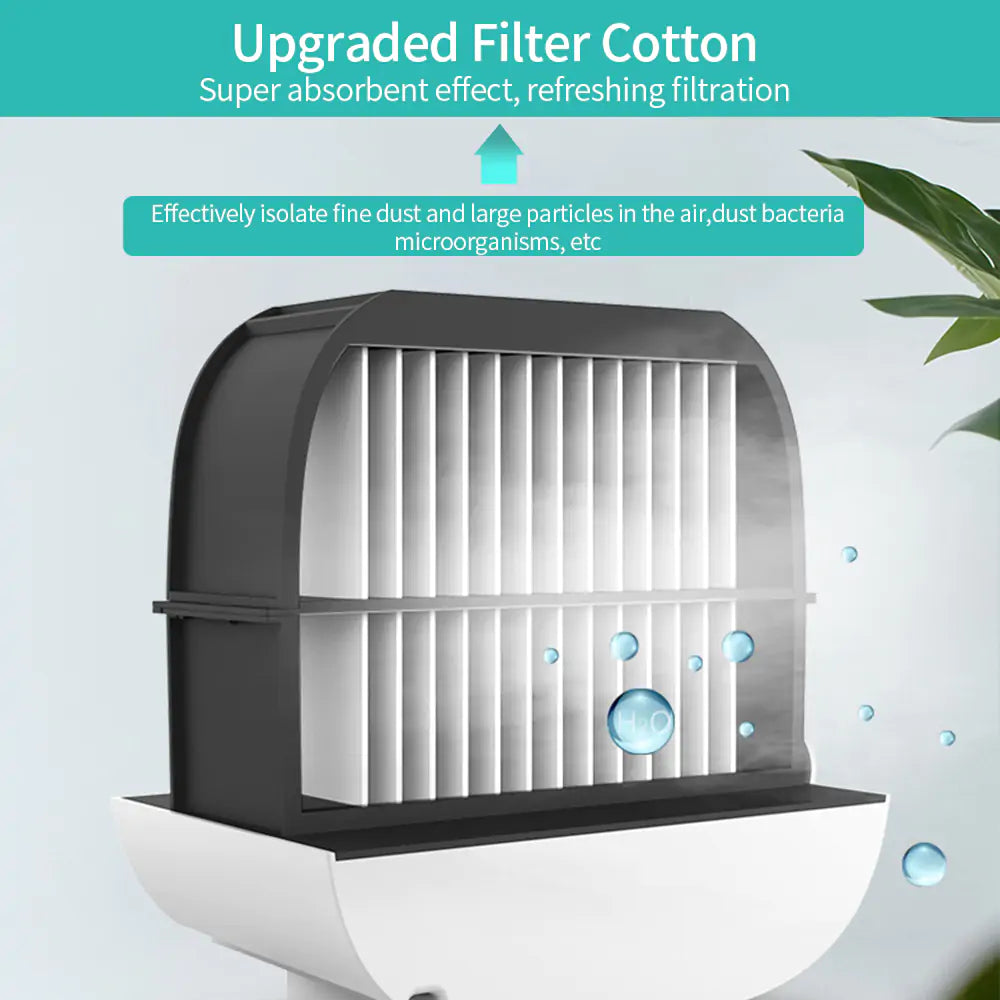 Mini Desktop Air Conditioner - Portable, Adjustable, and Multi-Angle Cooling