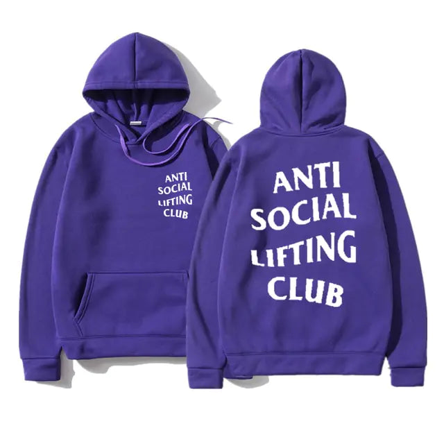 Anti Social Lifting Club Hoodies - Stylish Comfort for Autumn and Winter