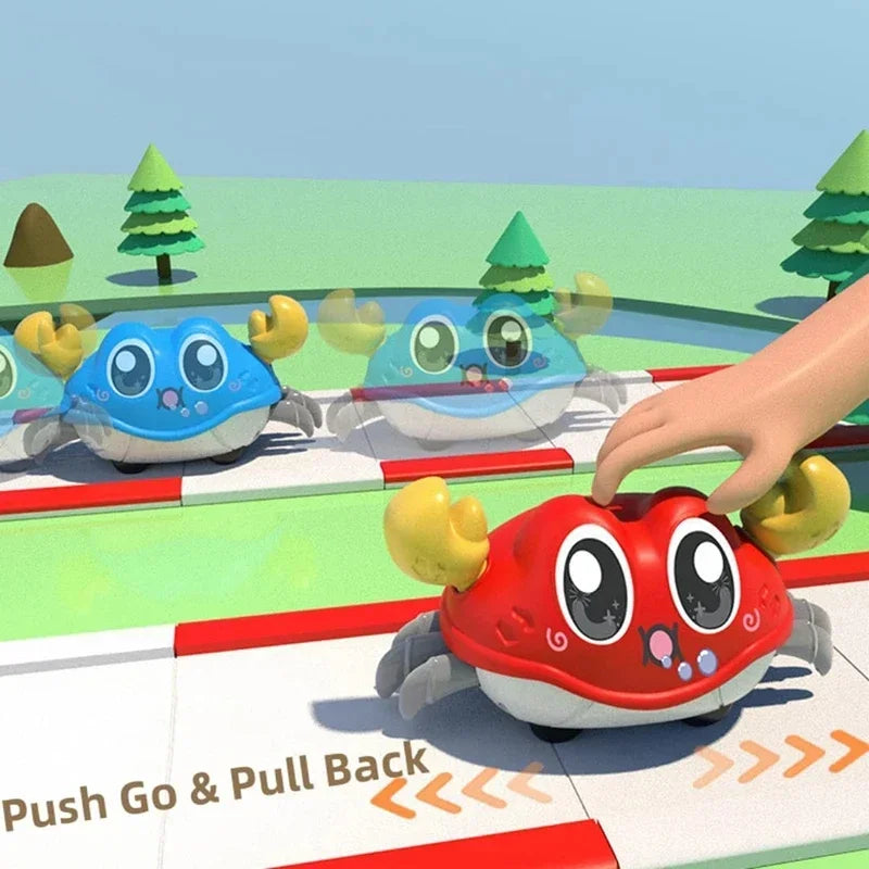 Crawling Crab Tummy Time Toy: Interactive Sensory Learning for Infants
