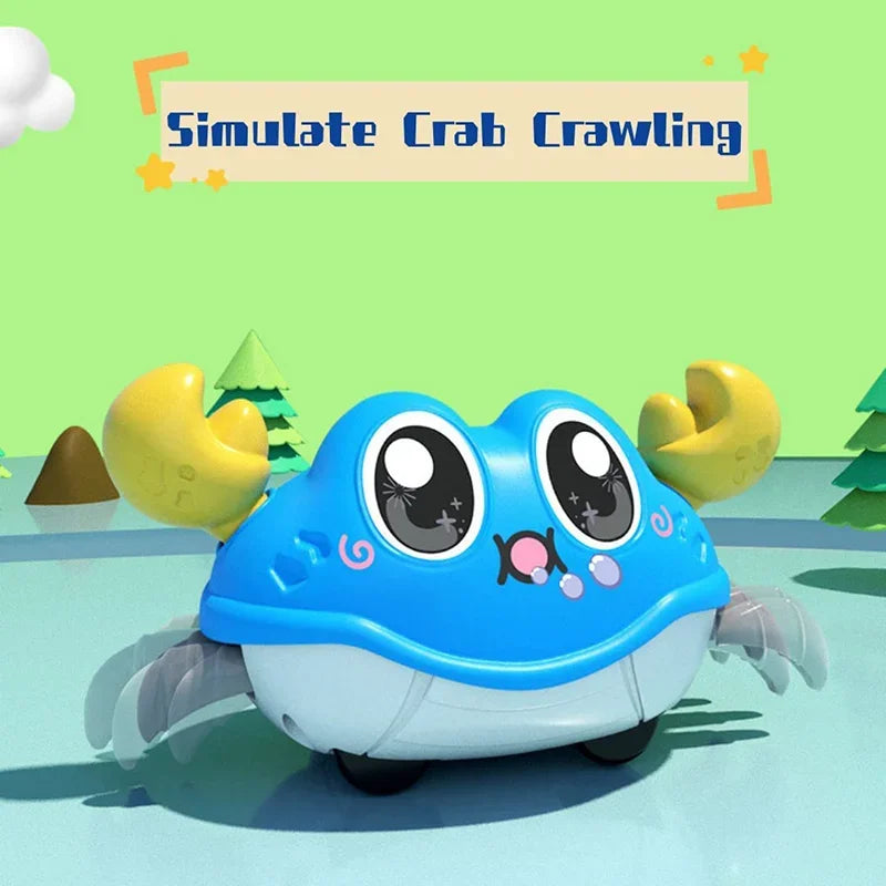 Crawling Crab Tummy Time Toy: Interactive Sensory Learning for Infants