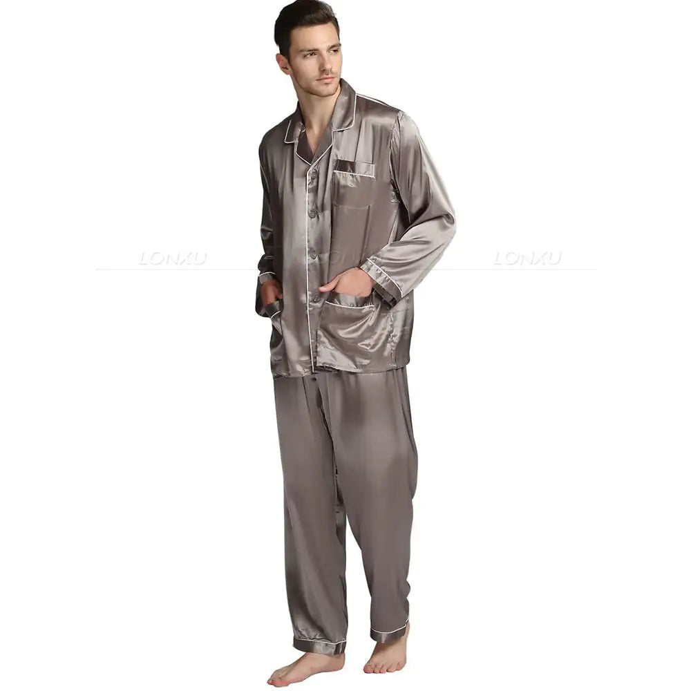 Elevate Your Comfort with Our Men's Sleepwear Pajamas Set!