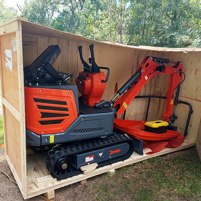 EPA/EURO Certified Mini Excavator - 1 Ton Engine, Customizable for Agricultural and Garden Engineering, High-Quality Farm Excavator