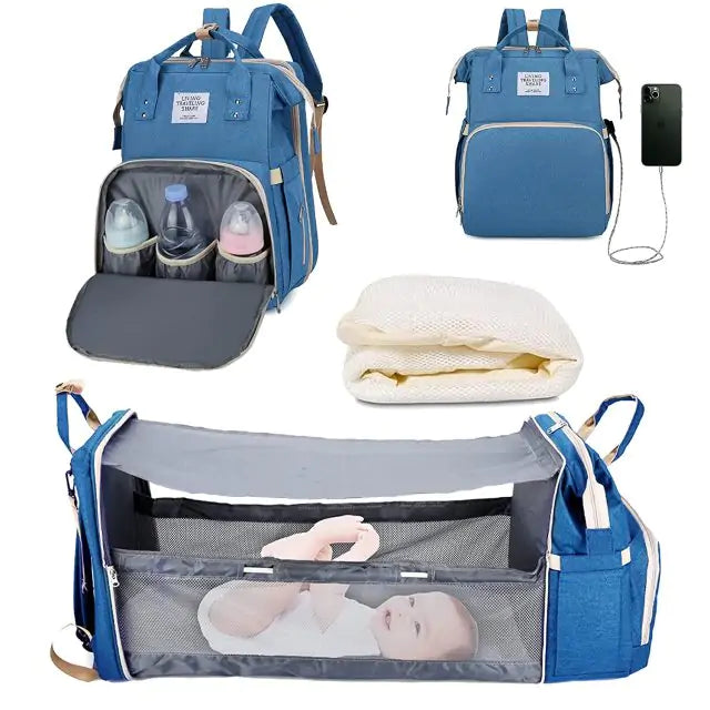 Baby Nappy Changing Bag - Ultimate Portable Changing Station for Travel