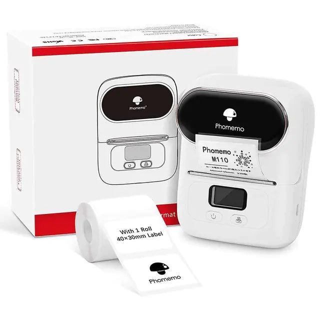 M110 Label Printer - Streamline Your Labeling with Sleek, Ink-Free Technology