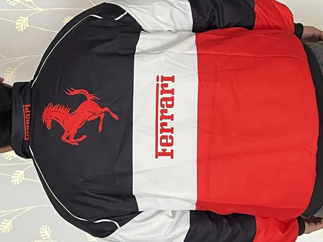 Step into Style with Our Embroidered Casual Zipper Long Sleeve Racing Jacket