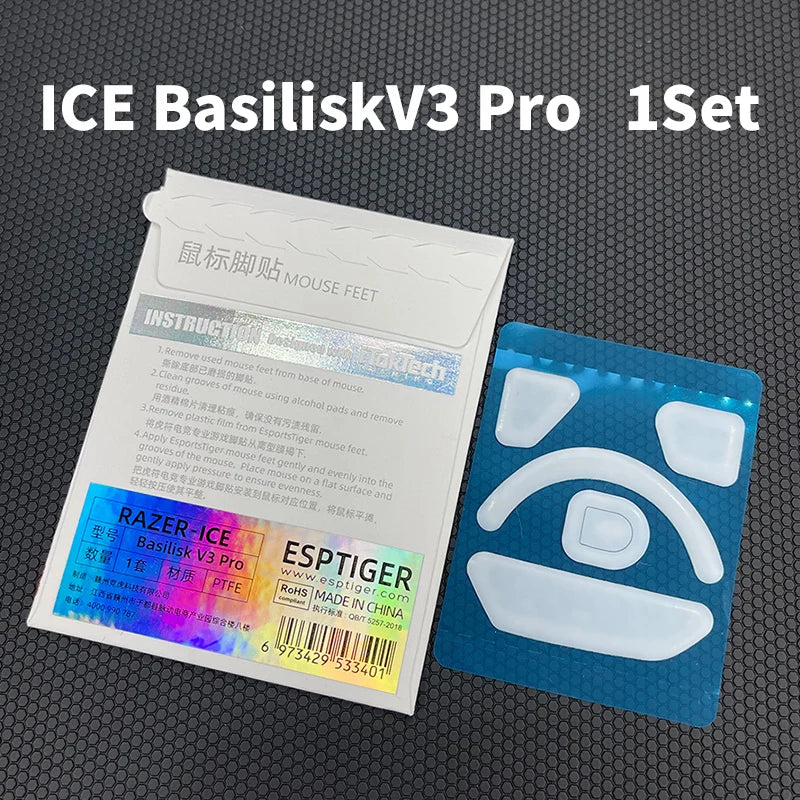 Glide Like Never Before: Esportstiger ICE Mouse Skates for Razer Basilisk V3 Pro