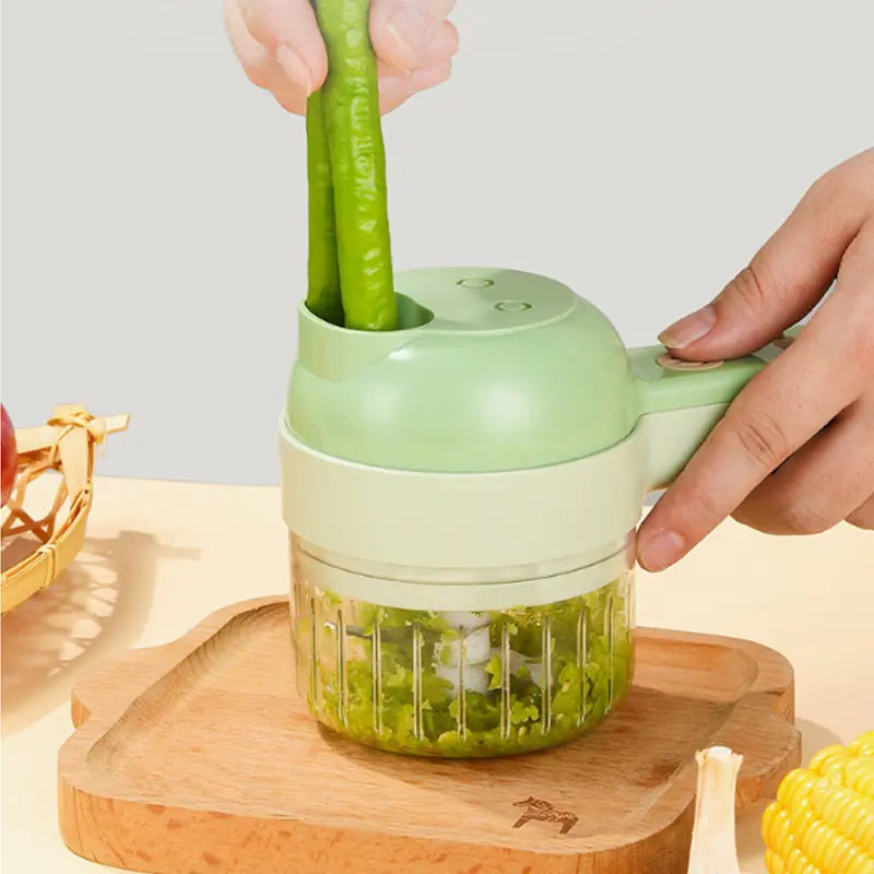 4-in-1 Electric Vegetable Cutter: Your Ultimate Kitchen Companion