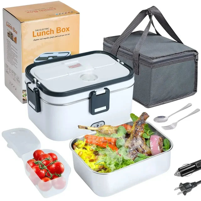Hot Meals on the Go: 3-in-1 Electric Lunch Box