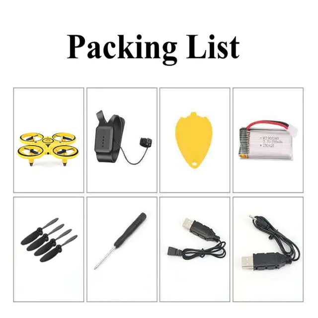 Gesture Sensing Drone with Smart Watch Remote Control