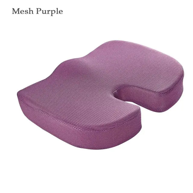 Orthopedic Hemorrhoid Seat Cushion - Memory Foam for Car, Office Chair, and Pain Relief