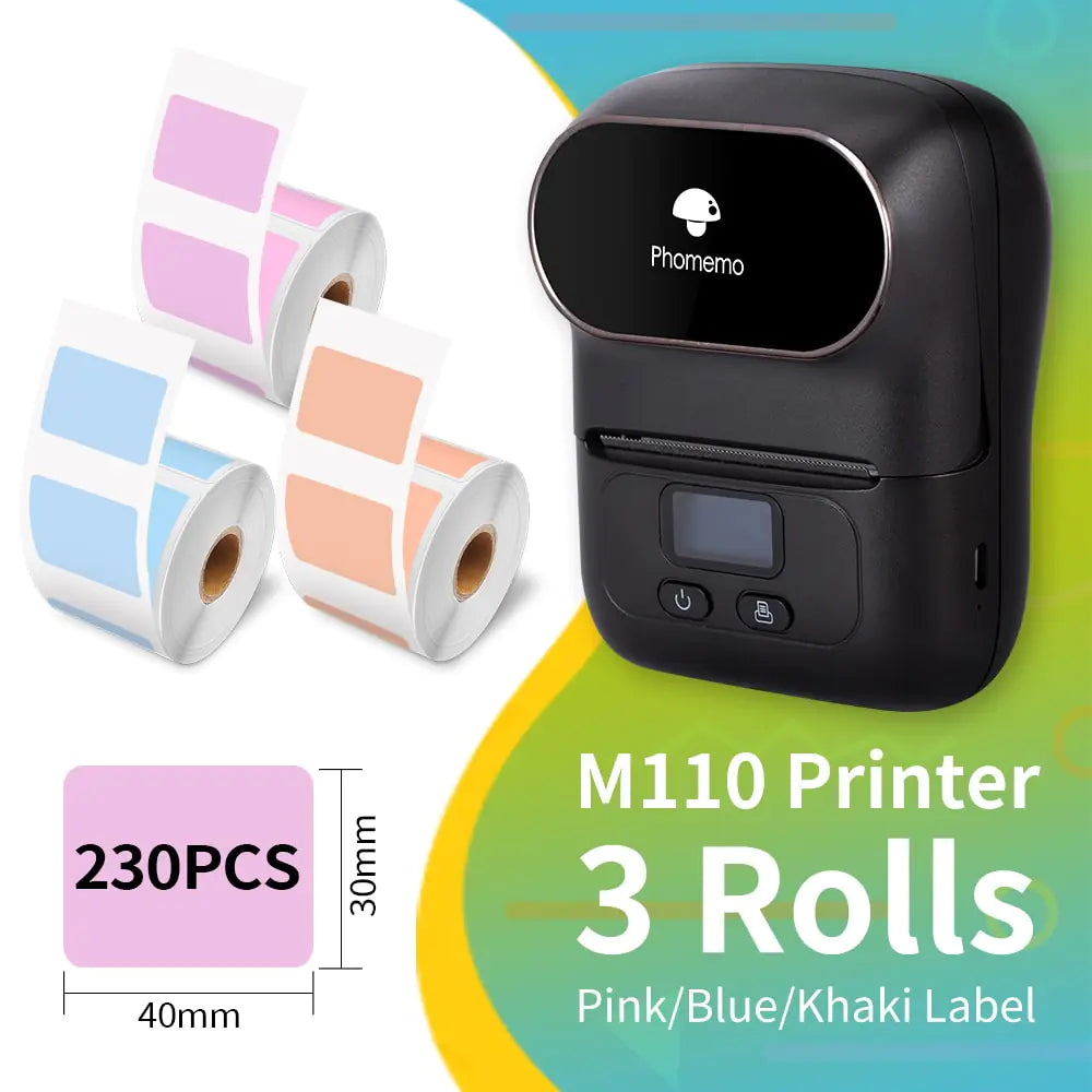 M110 Label Printer - Streamline Your Labeling with Sleek, Ink-Free Technology