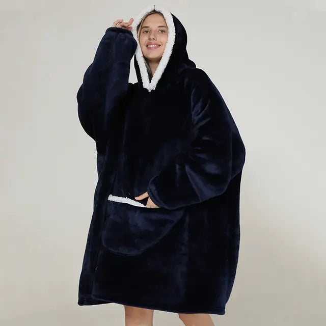 Embrace Ultimate Comfort with Oversized Hoodie Warm Blankets