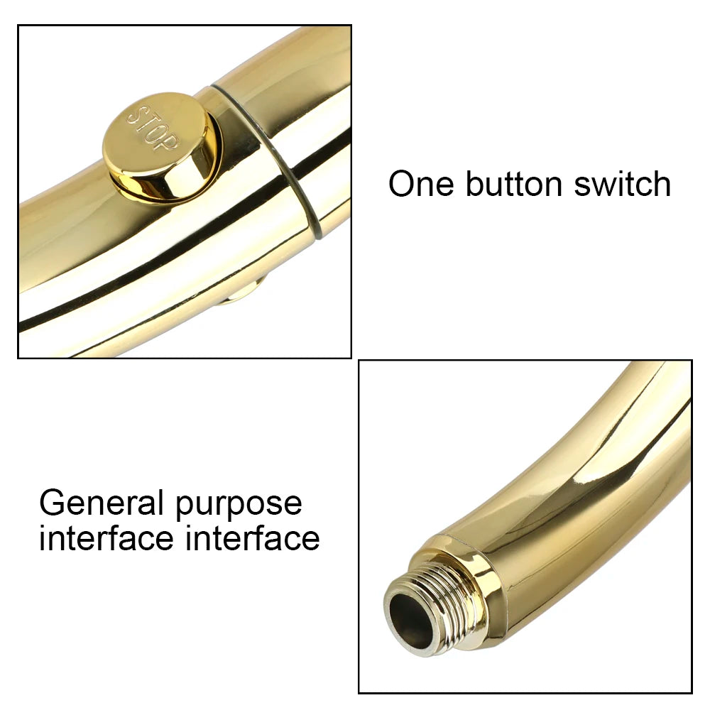 High Pressure Shower Head - 3 Spray Settings, Handheld with ON/OFF Pause Switch, 360-Degree Rotation, Bathroom Accessories