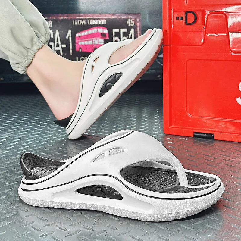 High-Quality Flip Flops for Men and Women - Thick Soft Sole, Non-Slip Indoor/Outdoor Slippers, Beach Sandals