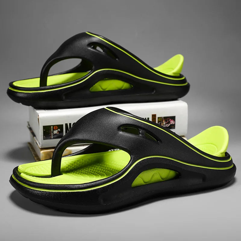 High-Quality Flip Flops for Men and Women - Thick Soft Sole, Non-Slip Indoor/Outdoor Slippers, Beach Sandals