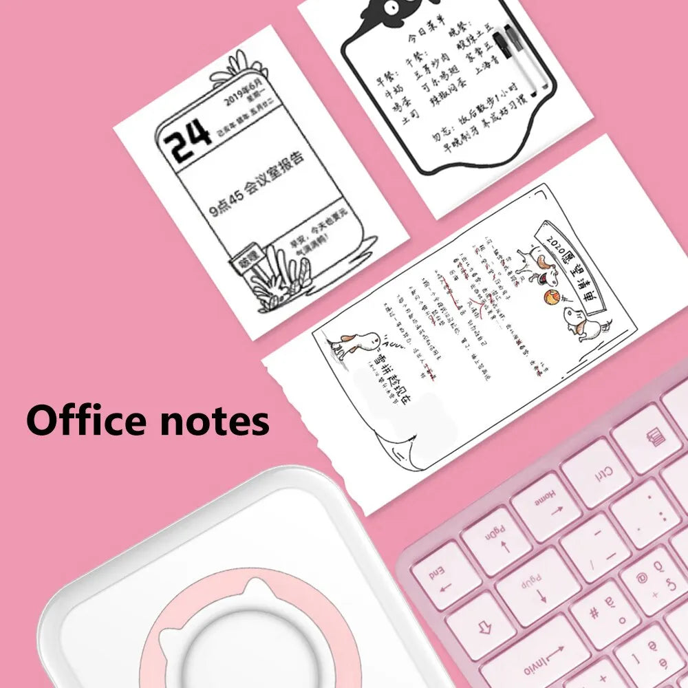 Olaf's Mini Thermal Printer - Portable, Wireless Sticker Printing with Bluetooth Connectivity