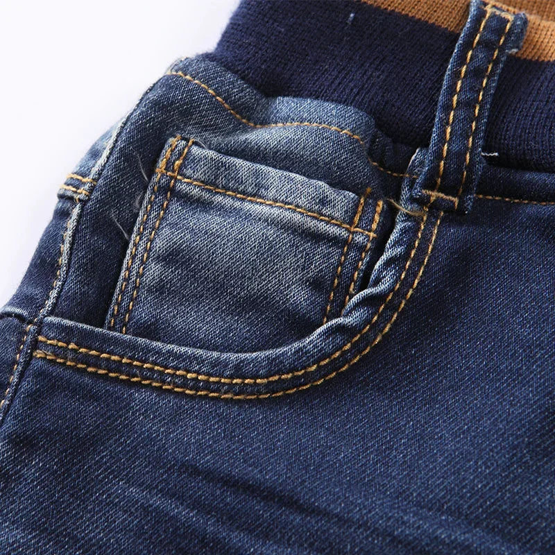 IENENS Classic Kids Boys Jeans - Casual Denim Long Trousers for Ages 5-13