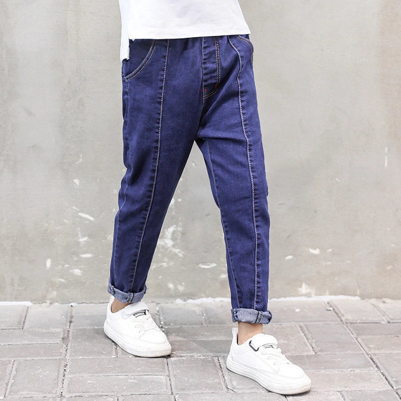 IENENS Kids Boys Jeans - Stretch Denim Long Pants for Spring and Autumn