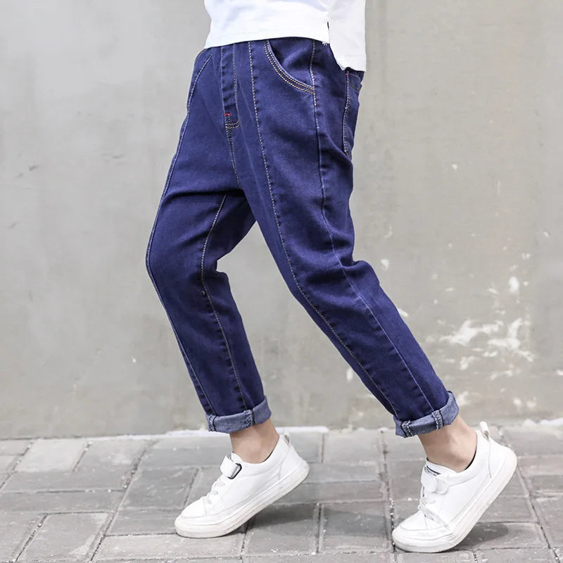 IENENS Kids Boys Jeans - Stretch Denim Long Pants for Spring and Autumn