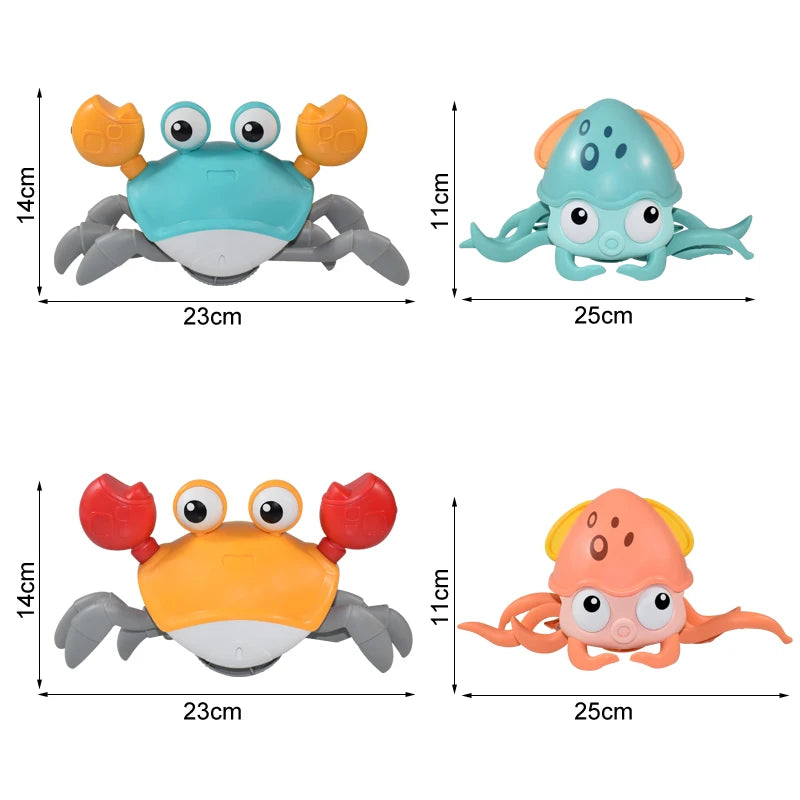 Rechargeable Induction Escape Crab: Interactive Electric Musical Toy for Children