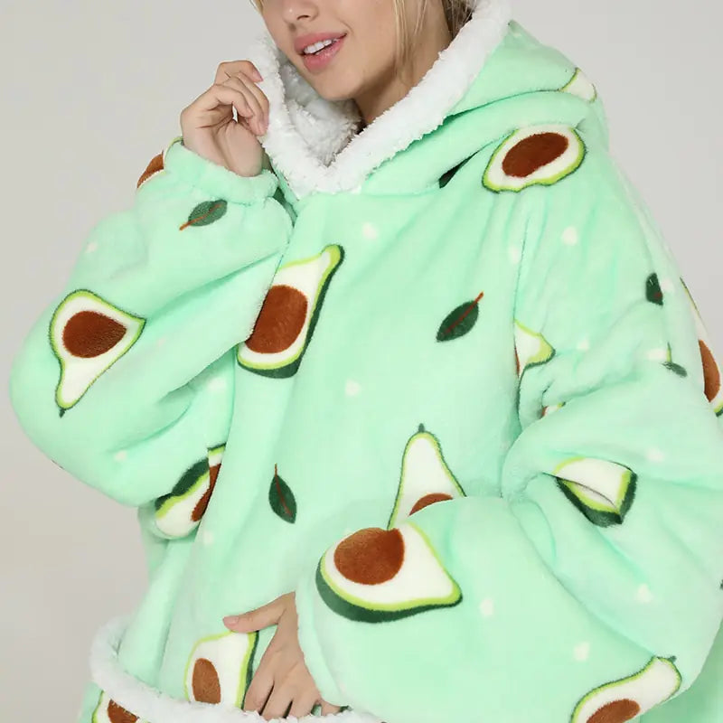 Embrace Ultimate Comfort with Oversized Hoodie Warm Blankets