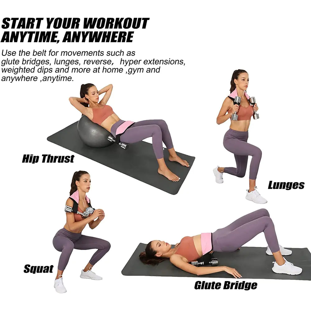 Booty Belt Hip Thrust Pad - Optimize Glute Workouts with Enhanced Comfort and Support