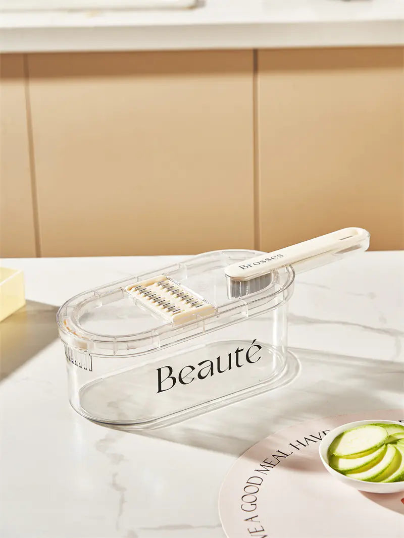 Multifunction Vegetable Cutter with Basket and Brush: Your Ultimate Kitchen Companion