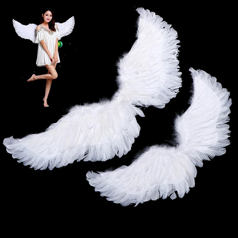 Angel Feather Wings and Halo Set for Kids and Adults - Perfect for Cosplay and Parties