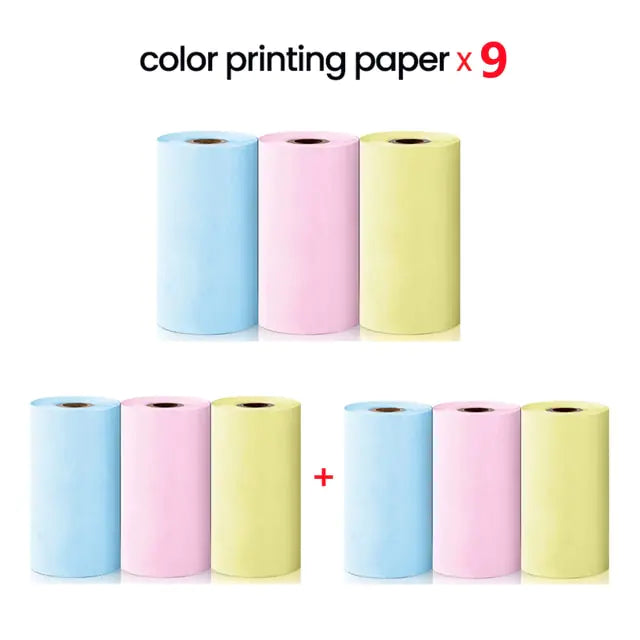 Cat Shape Mini Printer - Pocket-Sized Thermal Inkless Black and White Printer with Bluetooth Connectivity