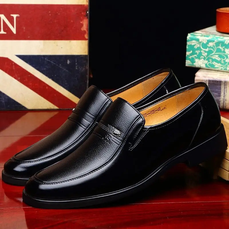 Leather Men's Formal Loafers 2024 - Luxury Brand Dress Moccasins, Breathable Slip-On Driving Shoes, Sizes 6-11