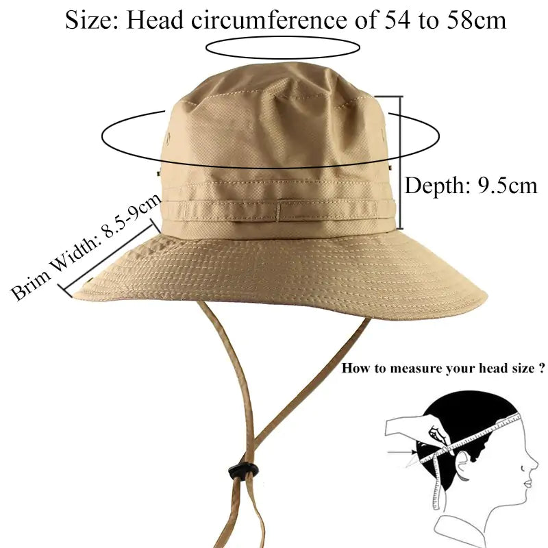 Lightweight UPF 50+ Breathable Bucket Hat for Outdoor Adventures