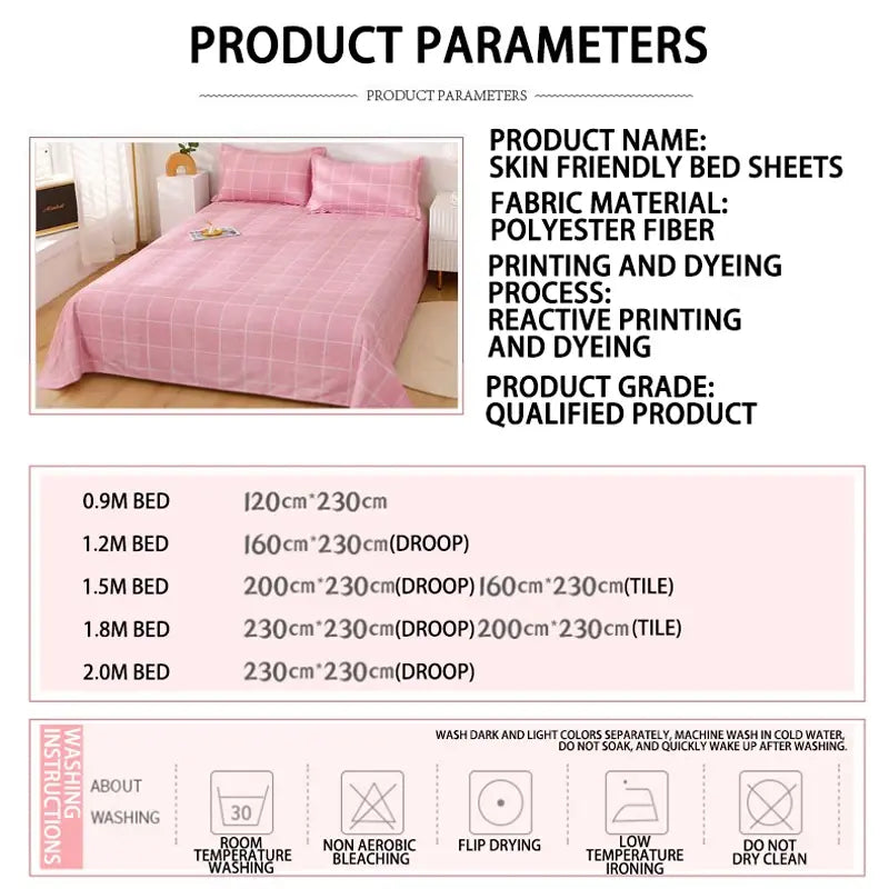 Soft, Breathable Luxury: Pure Cotton Bed Sheet Cover