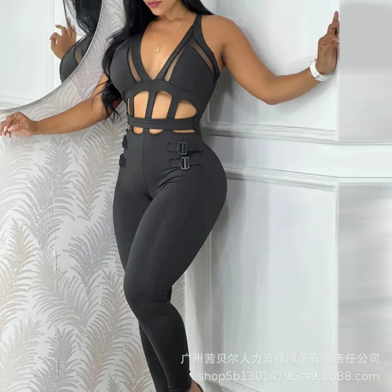 Effortless Summer Style: White Bodycon Jumpsuit